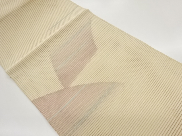 JAPANESE NAGOYA OBI FOR SUMMER / WOVEN ABSTRACT STRIPE